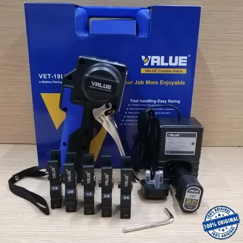 Jual Electrical Flaring Tools VALUE VET19Li . LiBattery Flaring Tool