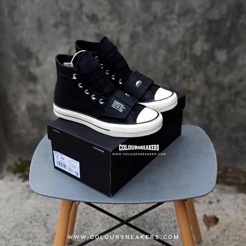 Jual SEPATU CONVERSE 70S HI X NEIGHBORHOOD BLACK WHITE SNEAKERS