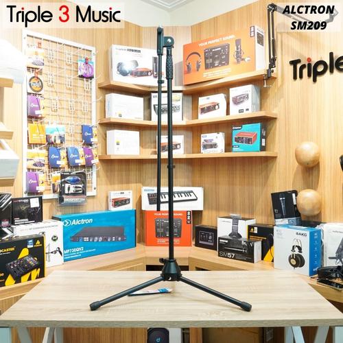 Gambar Alctron SM209 Stand Mic Microphone Berdiri boom stand mic tripod dari triple3music Kota Bandung Tokopedia