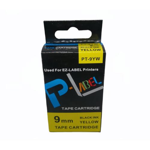 Jual EZ Label Tape 9mm Black On Yellow Compatible Casio printer Label Kota Tangerang Inti