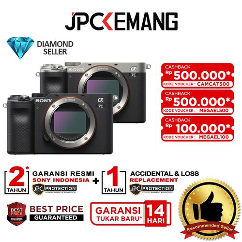 Gambar Sony Alpha A7C Sony A7C Sony A 7C Sony A7 C Body Only GARANSI RESMI - Hitam dari JPCKemang Jakarta Selatan Tokopedia