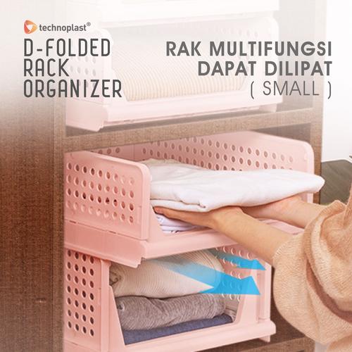 Gambar FOLDED RACK ORGANIZER SMALL / RAK LIPAT MULTIFUNGSI - Pink dari Technoplast Kab. Tangerang Tokopedia