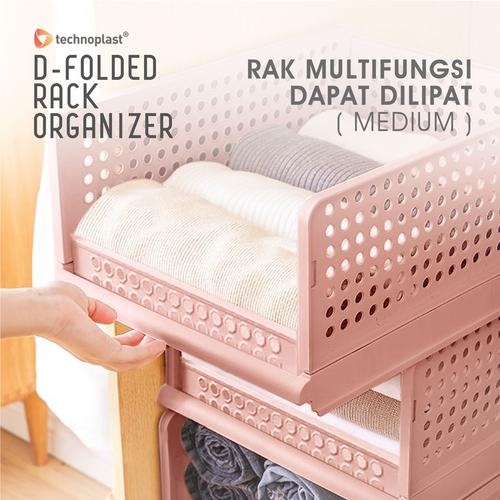 Gambar FOLDED RACK ORGANIZER MEDIUM / RAK LIPAT MULTIFUNGSI - Pink dari Technoplast Kab. Tangerang Tokopedia