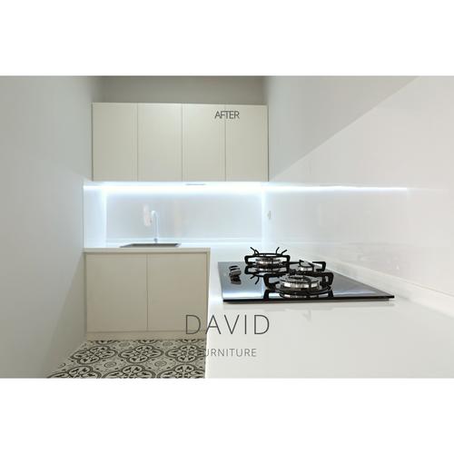 Jual kitchen set modern PVC anti rayap hpl aica BSD Jakarta Timur