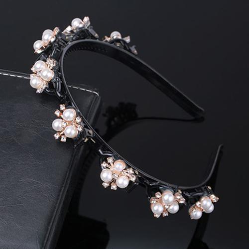 Gambar bando mutiara pearl braided hair band jba058 - model 1 dari Oila Jakarta Pusat Tokopedia