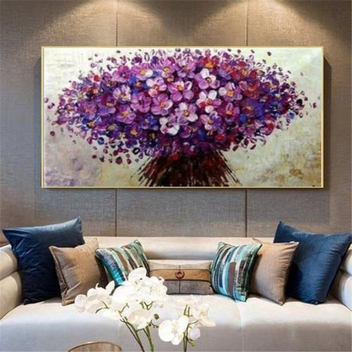 Jual lukisan fllower art timbul decorasi ruangan || INCLUDE FRAME - Kab ...