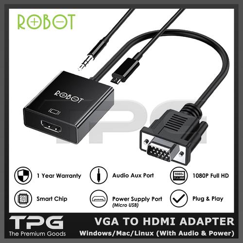 Promo ROBOT RHV30 KABEL VGA TO HDMI 