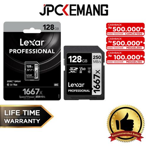 Gambar Lexar 128GB Professional 1667x UHS-II SDXC Memory Card GARANSI RESMI dari JPCKemang Jakarta Selatan Tokopedia