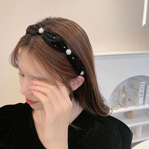 Gambar bando mutiara retro velvet pearl hair band jba059 dari Oila Jakarta Pusat Tokopedia