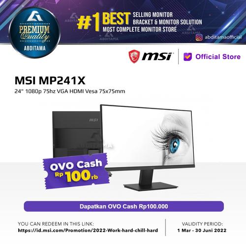 Promo Monitor LED MSI MP241X 24\