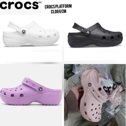 platform clog crocs
