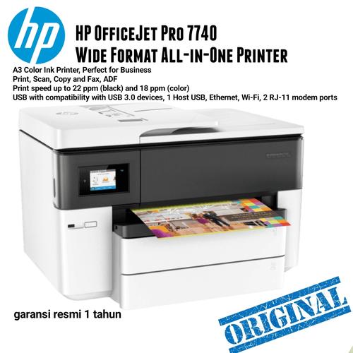 Jual Printer HP OfficeJet Pro 7740 A3 