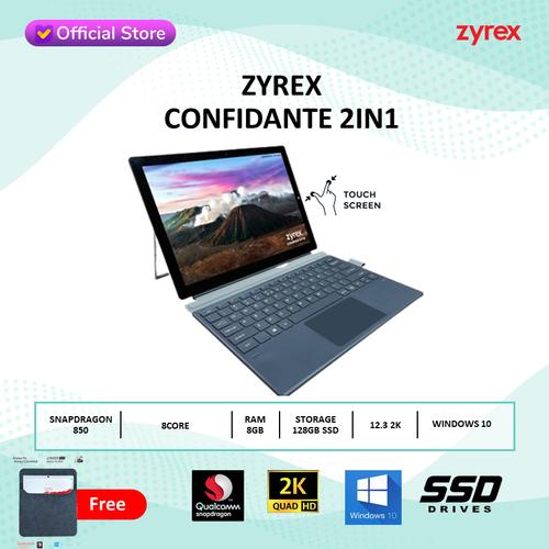 Gambar Zyrex NB CONFIDANTE Qualcomm Snapdragon 850/8GB/128GB W10 ORIGINAL dari Zyrex Official Store Jakarta Utara Tokopedia