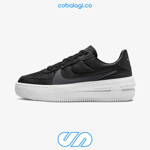 NIKE WMNS Air Force Platform Black White Anthracite di  Tokopedia