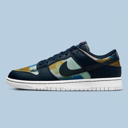 navy blue & yellow dunks