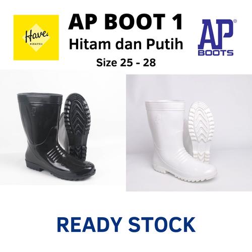 Gambar SEPATU BOOTS PRIA KARET PENDEK AP BOOT 1 - Hitam, 25 dari HAVE SHP Jakarta Utara Tokopedia