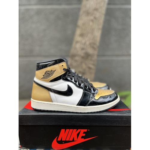 AIR JORDAN 1 HIGH NRG PATENT GOLD TOE 