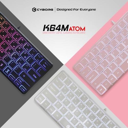 Gambar Cyborg K64M Atom Mini Gaming Keyboard 64 Keys dari astropasaraya Kota Depok Tokopedia