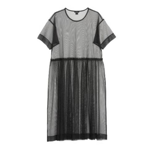 mesh throw over dress