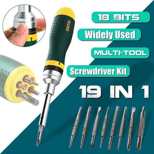 Jual SATA 09350 19 IN 1 MULTIPURPOSE RATCHET SCREWDRIVER SET HOME