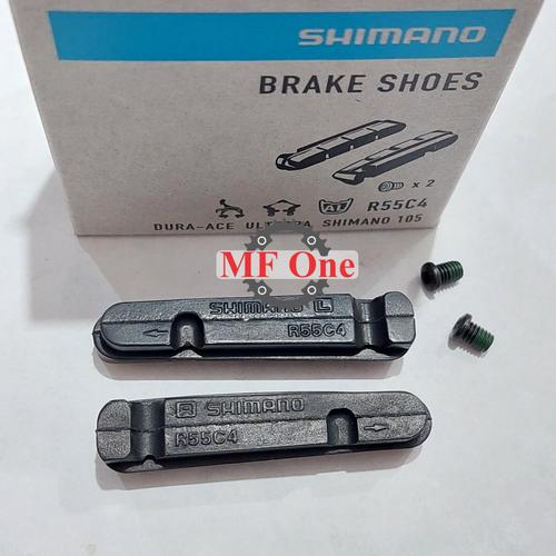 Jual Brake Shoes Shimano R55C4 Karet Rem DuraAce Ultegra 105 Kota