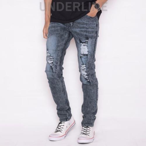 Jual celana jeans ripped pria/jeans 
