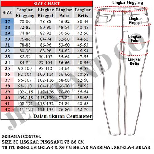 denim co jeans size chart