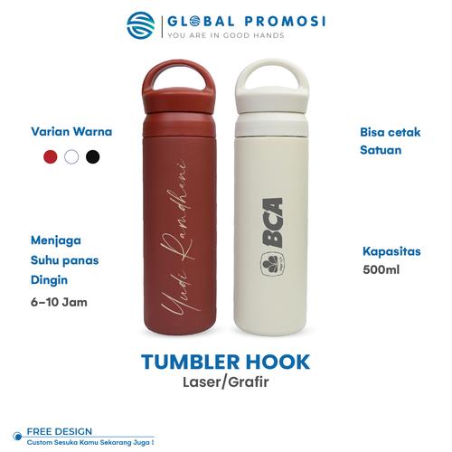 Promo Tumbler Custom Japan Tumbler Hook 500ml Laser Grafir Cetak Nama