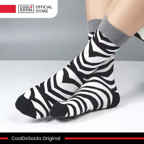 Gambar CoolDeSocks Original | Kaos Kaki Motif - Black and White Zebra Pattern dari CoolDeSocks Official Jakarta Barat Tokopedia