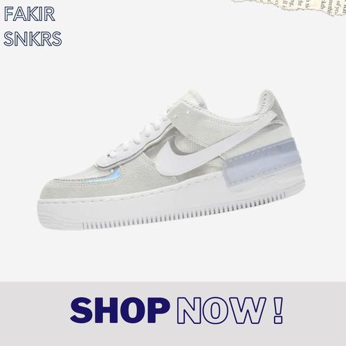 nike air force 1 shadow pure platinum