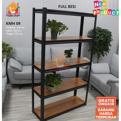 Gambar Rak Besi Shelf Shelving Rack 5 Susun KMH 09 dari klikfurniture Kota Tangerang Tokopedia