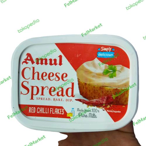Jual amul cheese spread red Chilli Flakes 200 grm Jakarta Barat FelMarket Tokopedia