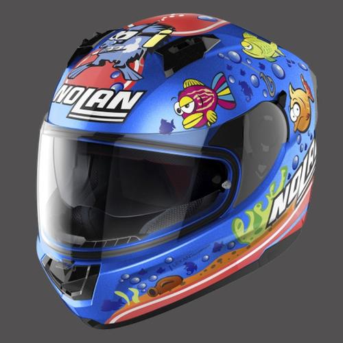 Gambar Nolan N60.6 M. MELANDRI AQUARIUM Metal Sapphire Blue 51 - M dari Juragan Helm ID Jakarta Barat Tokopedia