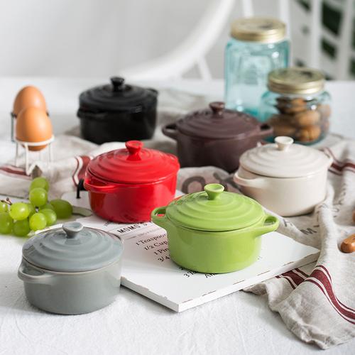Jual Mini Baking Bowl with Lid / Mangkok Mini Keramik dengan Tutup