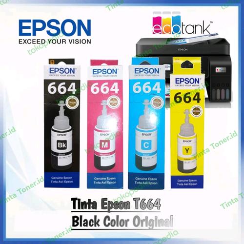 Jual 1set Tinta Epson 664 Original l100 