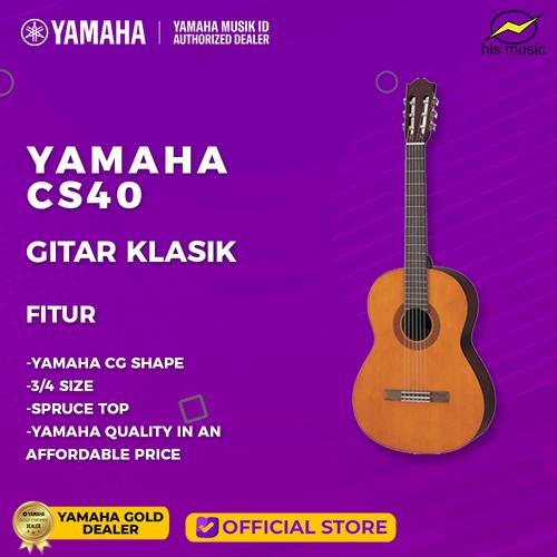 Gambar Yamaha CS40 Gitar Klasik Size 3/4 - Gitar dari HLS Music - Yamaha ID Official Jakarta Selatan Tokopedia