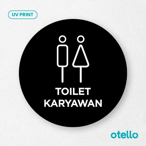 Jual Toilet Karyawan Signage Acrylic Sign Board Akrilik Papan Label WC ...