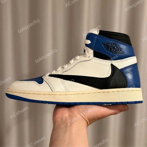 Jual nike air jordan x Travis Scott x Air Jordan 1 High Matriael Original -  Biru, 40 - Jakarta Utara - ACshoes | Tokopedia