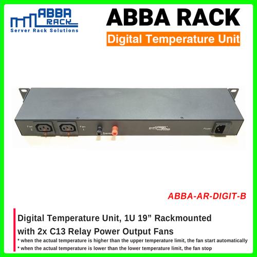 Jual ACCESSORIES RACK SERVER ABBA Digital Temperature with 2 Fans ...