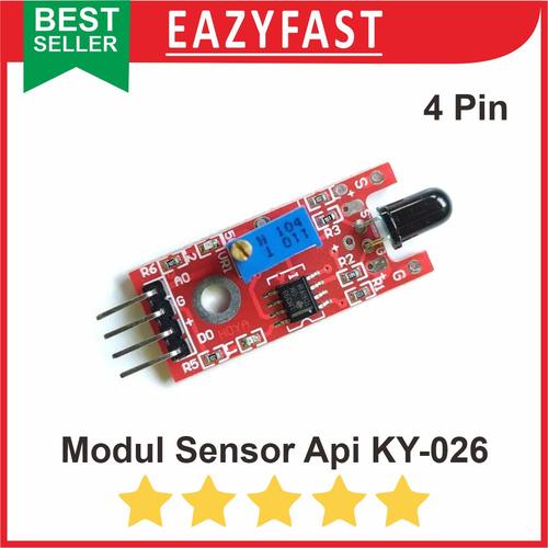 Jual Modul Module Sensor Api Kebakaran KY-026 Flame Infrared Arduino ...