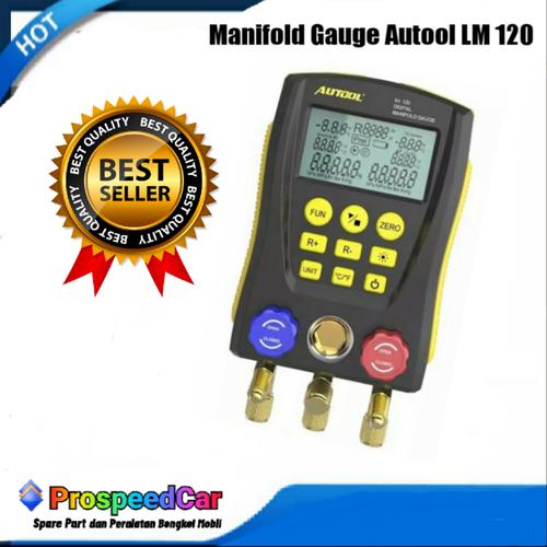 Jual Autool LM120 Digital Refrigerant Gauge, Manifold Gauge Digital