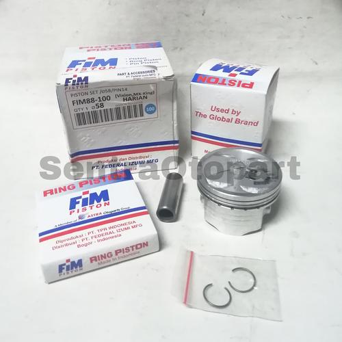 Jual Piston seher kit vixion mx King r15 old oversize 100 fim Jakarta