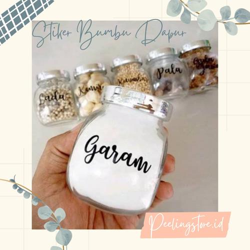 Jual STIKER TRANSPARAN Label Costum Bumbu, Kotak Mainan, Perkakas Label ...
