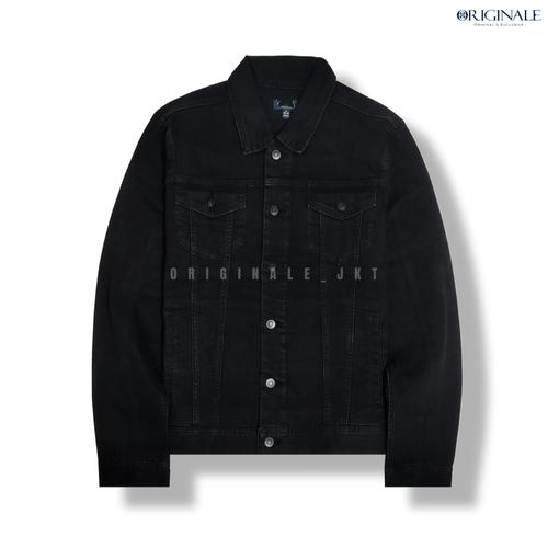 GRG Stretch Denim Jacket - Black - XXXL 