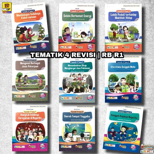Jual BUKU TEMATIK SD KELAS 4 TEMA 1 2 3 4 5 6 7 8 9 AKM - HOTS PLATINUM ...