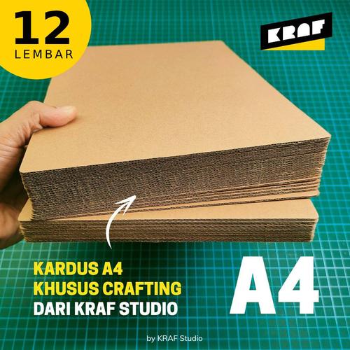 Gambar 1 Lusin Kardus lembaran A4 untuk prakarya, kerajinan, maket, crafting. dari KRAF studio Jakarta Selatan Tokopedia