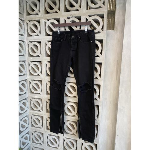 Jual MNML X1 STRETCH DENIM BLACK - Kota 