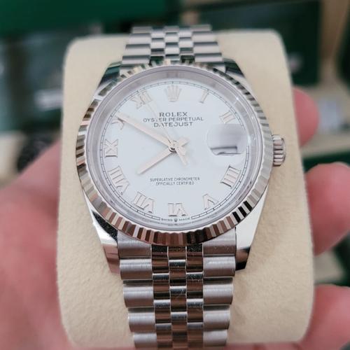 Jual Rolex Datejust 36 White Dial New 