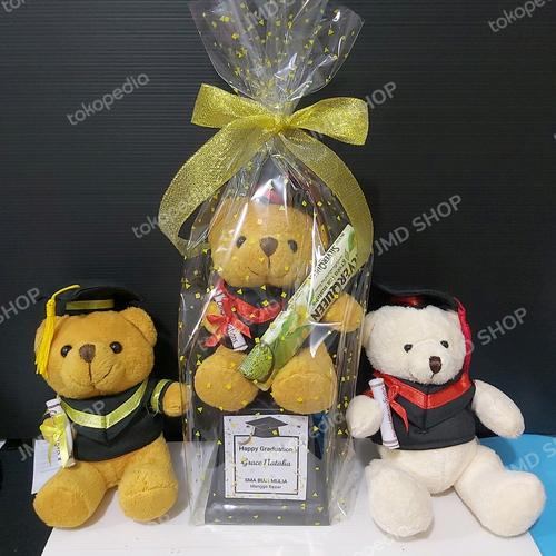 Jual Boneka Plakat Wisuda Gaduation Coklat Pcking Plastik Jakarta 