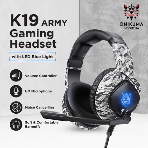 HEADSET GAMING ONIKUMA K19 RGB LIGHT 